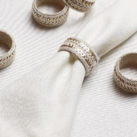 Jute Sequence Napkin Ring