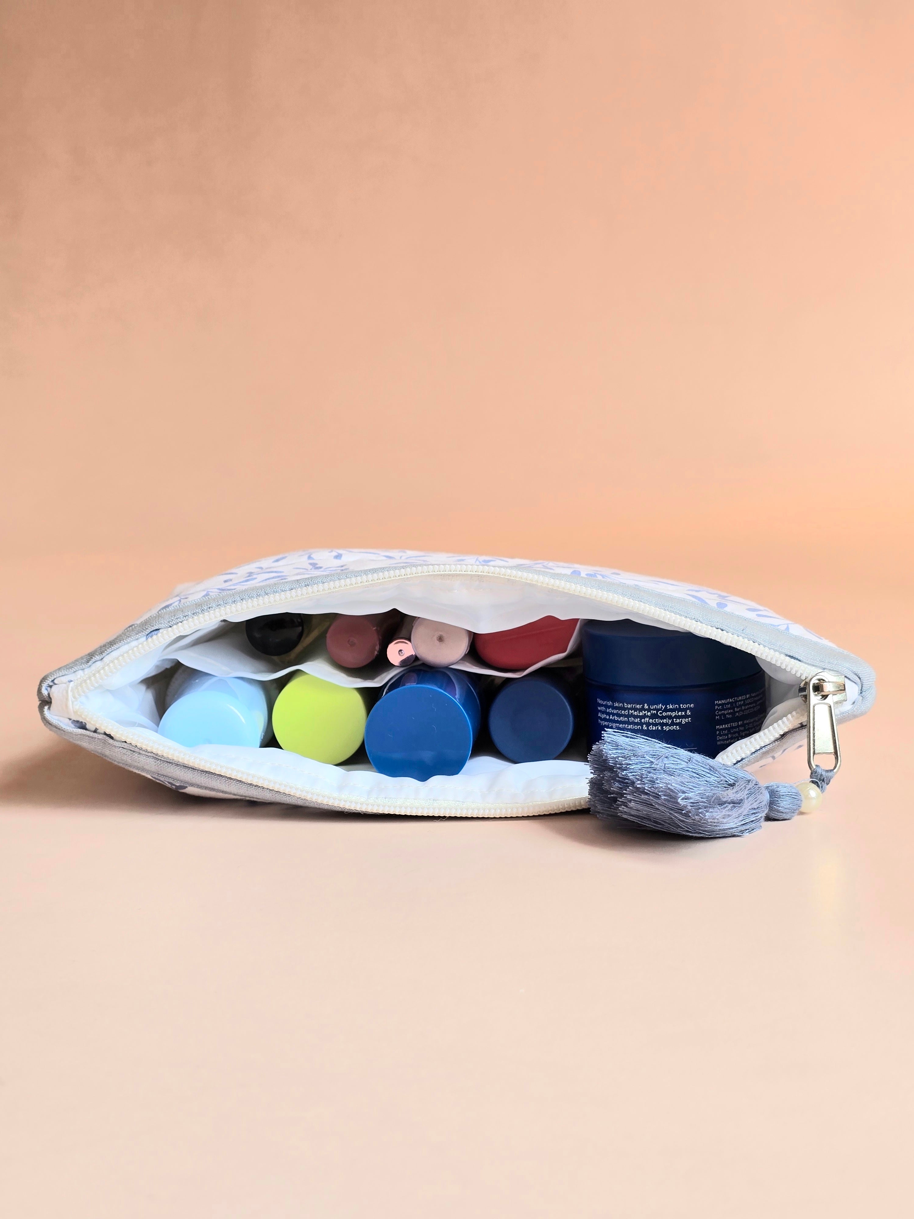 Blue Leaf Accessories Pouch