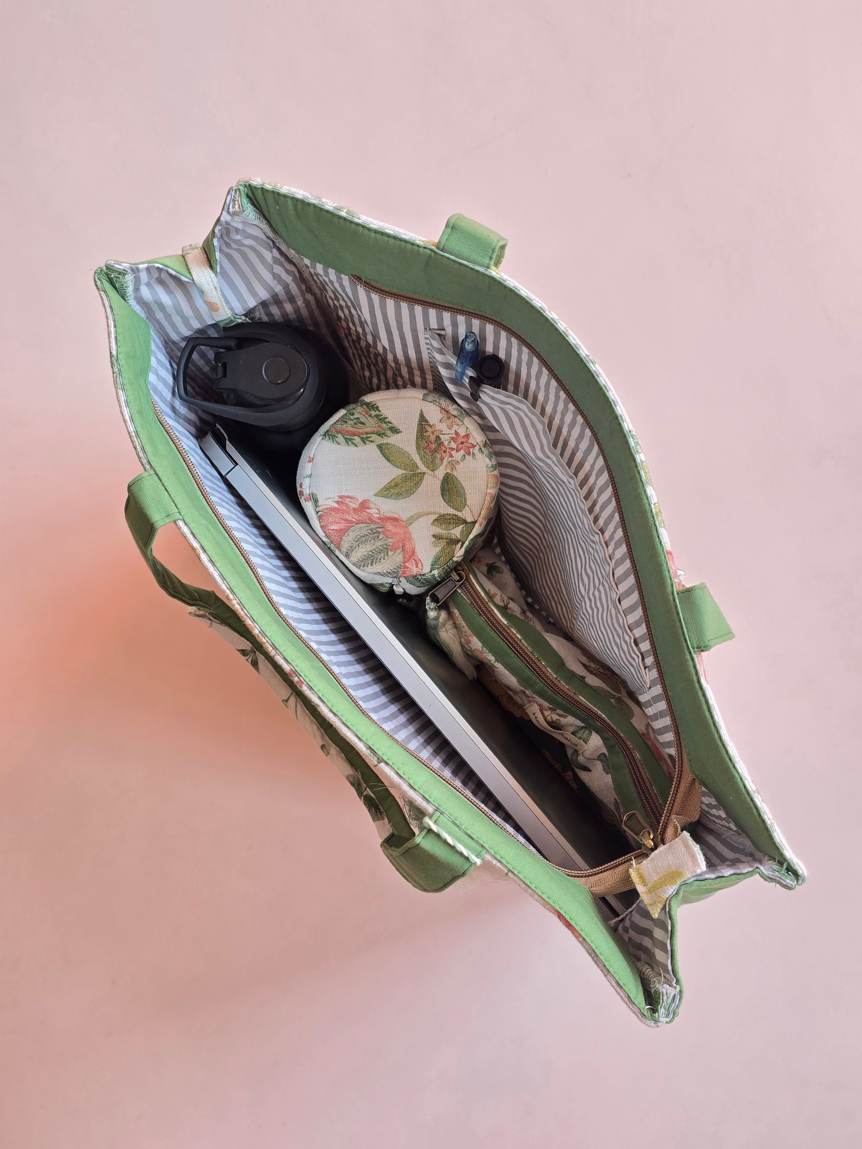 Spring Floral Tote Bag